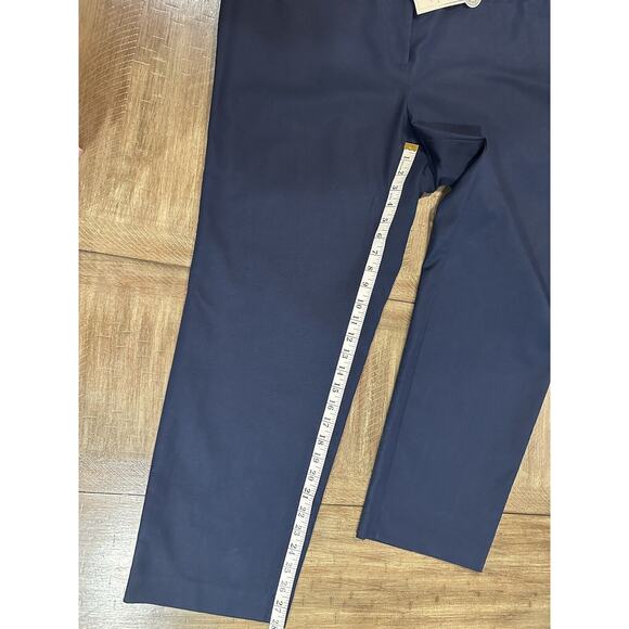NWT Charter Club Curvy Fit Tummy Slimming Slim Leg Ankle Navy Blue Pants Size 16 - Picture 8 of 12